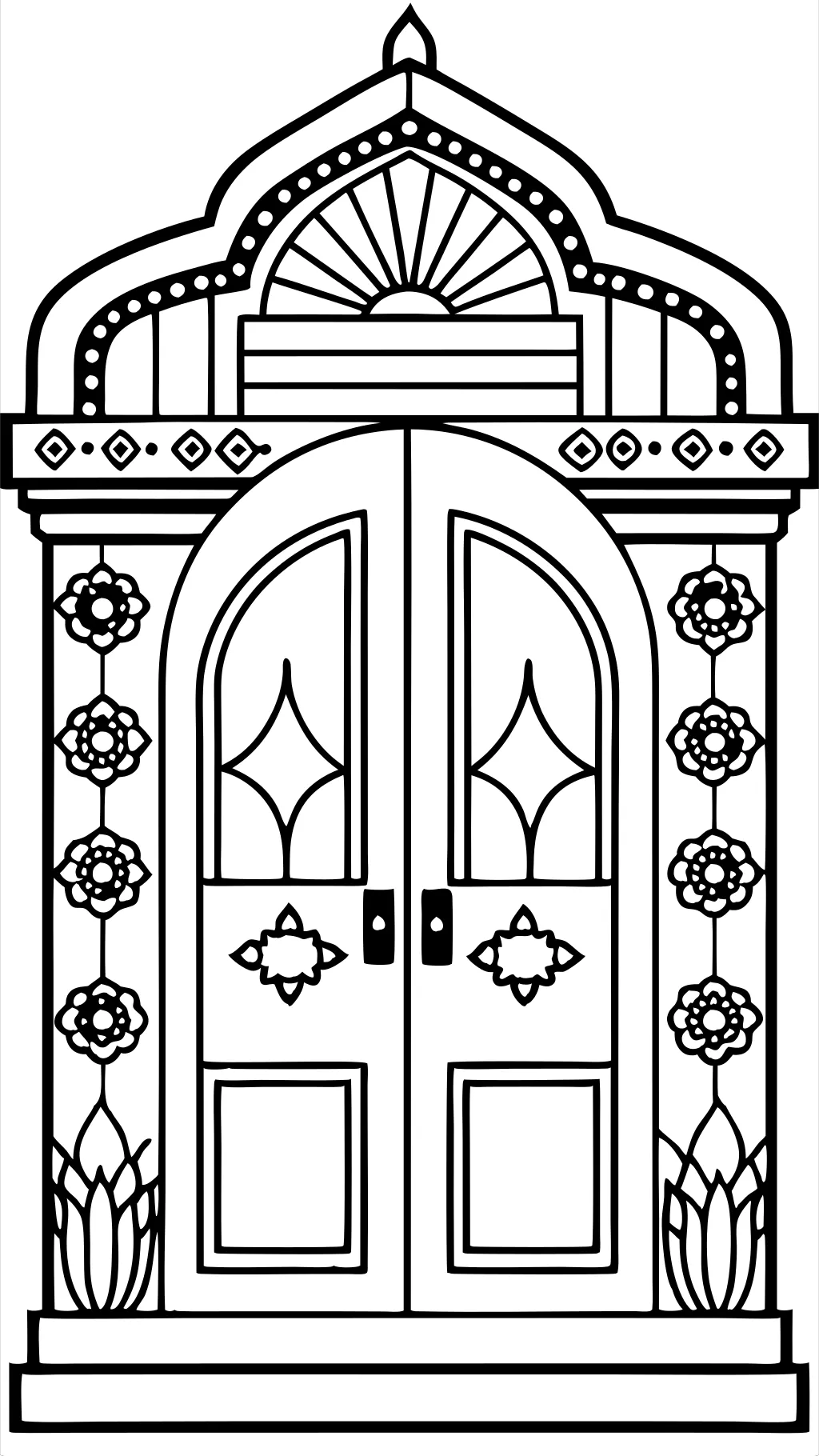 doors coloring pages